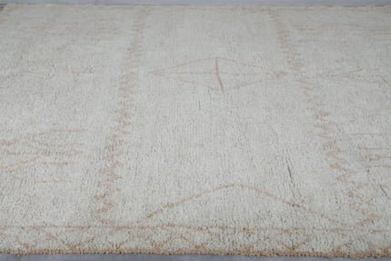 Beni ourain rug Beige - Tuareg style Moroccan wool rug