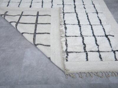 Beni ourain rug hand knotted - Handmade berber rug