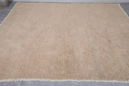 Moroccan rug 8x10 Feet Beige Beni ourain rug - Hand knotted rug