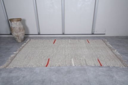 Moroccan rug- Flatwoven Grey