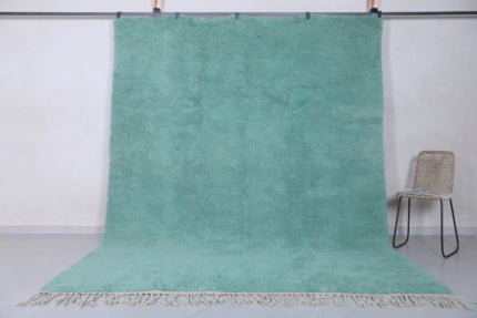 Custom moroccan azilal rug green