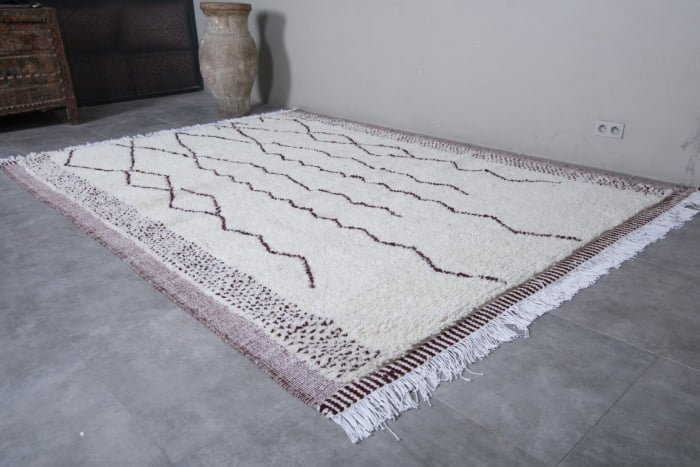 Moroccan rug hand knotted - custom size rug