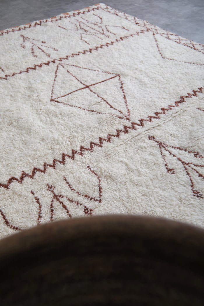 Moroccan rug Hand knotted - Beni ourain Handmade rug