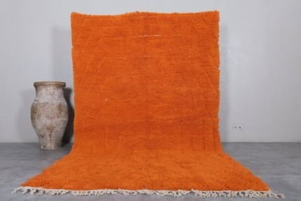 Moroccan Orange rug - Beni ourain Orange rug