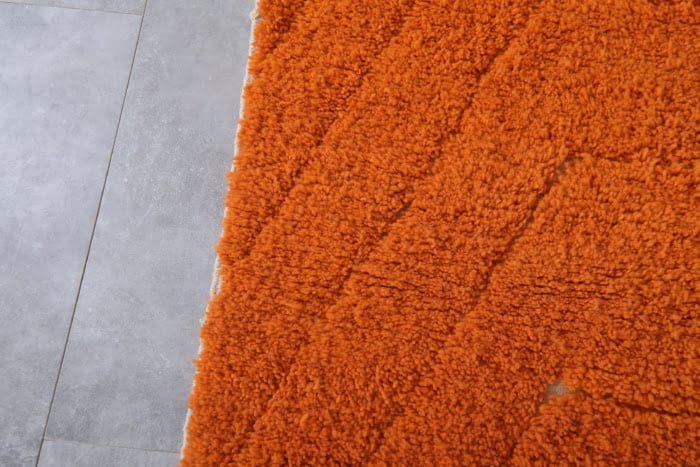 Moroccan Orange rug - Beni ourain Orange rug