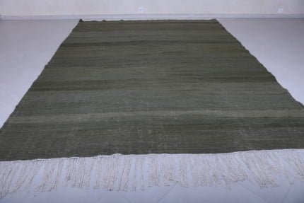 Green Moroccan kilim rug - Berber rug