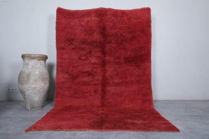 MOROCCAN RED RUG 5.7 X 9.3 FEET