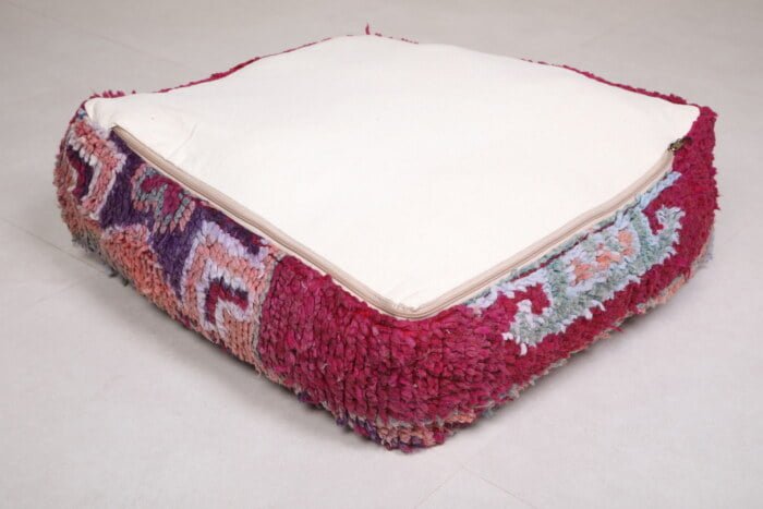 Moroccan pouf rug 24’’ X 24” X 7.8’’