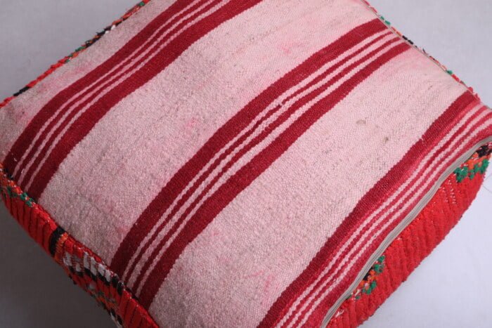 Moroccan pouf kilim 24’’ X 24” X 7.8’’