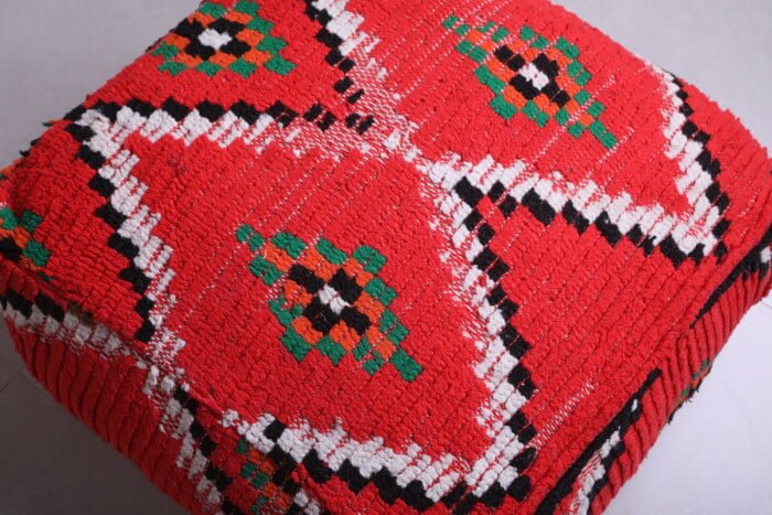 Moroccan pouf kilim 24’’ X 24” X 7.8’’