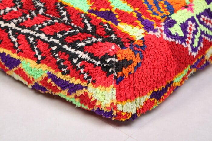 Handmade moroccan pouf 24’’ X 24” X 7.8’’