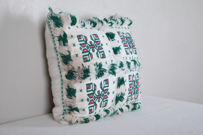 handmade moroccan pillow 19.6 INCHES X 21.2 INCHES