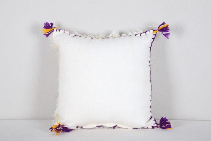 handmade moroccan pillow 14.9 INCHES X 14.9 INCHES