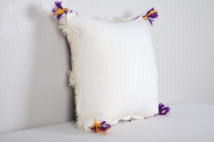 handmade moroccan pillow 14.9 INCHES X 14.9 INCHES