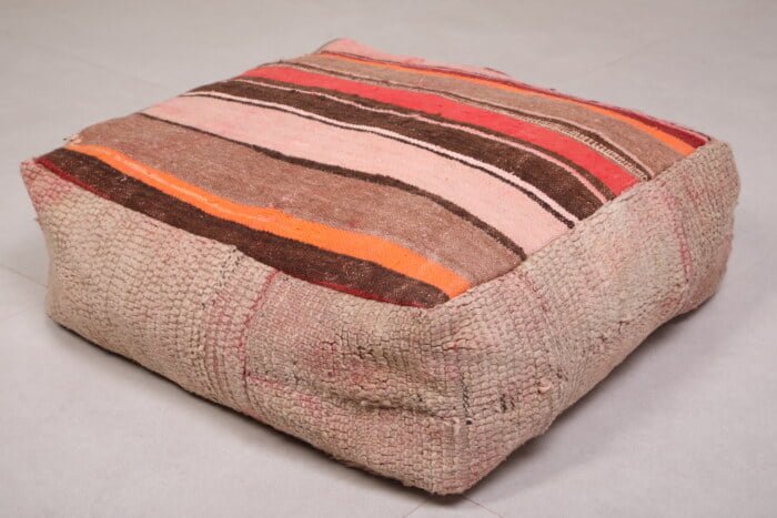 Kilim moroccan pouf 24’’ X 24” X 7.8’’