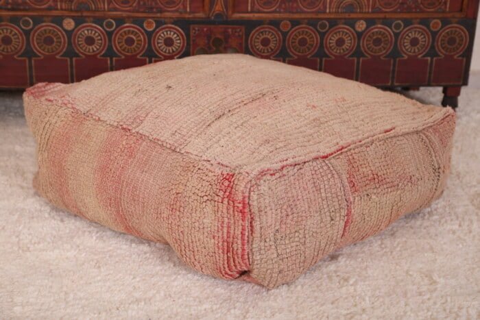 Kilim moroccan pouf 24’’ X 24” X 7.8’’