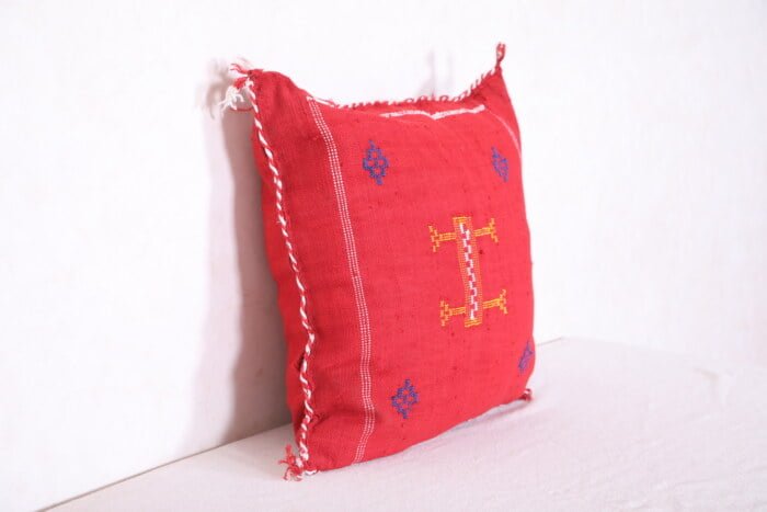 Vintage moroccan pillow 18.8 INCHES X 19.2 INCHES