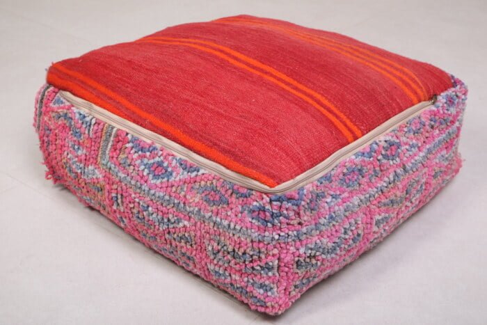 Kilim moroccan pouf 24’’ X 24” X 7.8’’