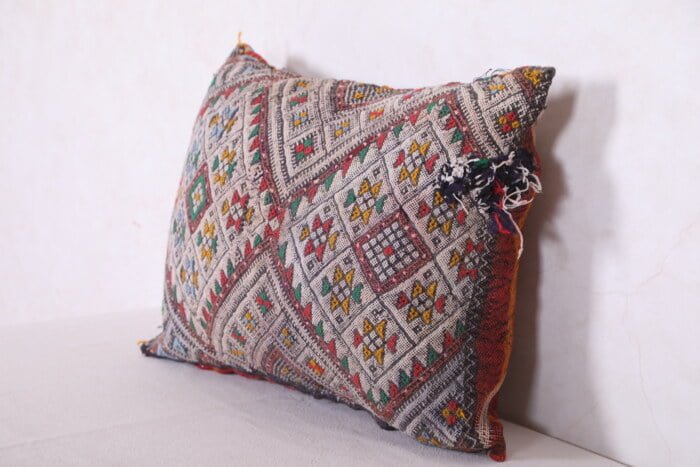 vintage moroccan pillow 17.3 INCHES X 22 INCHES