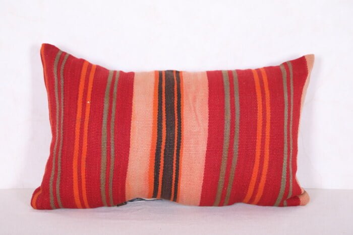 striped moroccan pillow 13.7 INCHES X 22.4 INCHES