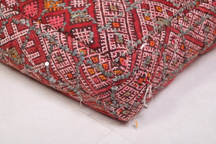 Handmade moroccan pouf 24’’ X 24” X 7.8’’