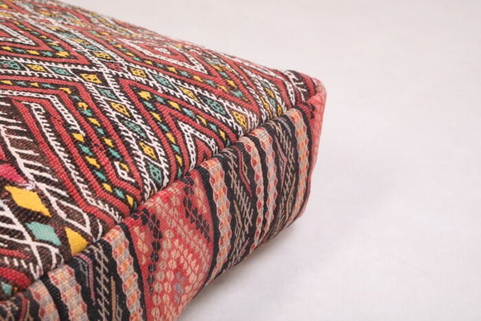 Kilim moroccan pouf 24’’ X 24” X 7.8’’