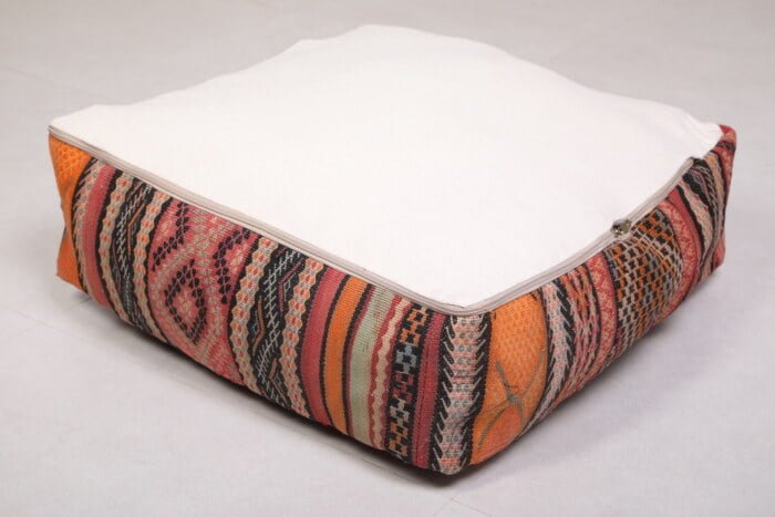 Kilim moroccan pouf 24’’ X 24” X 7.8’’