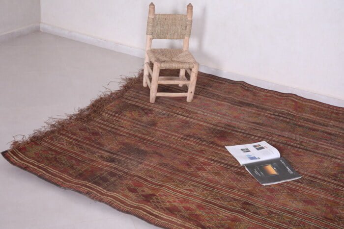 Handwoven tuareg rug 6.4 X 9 feet