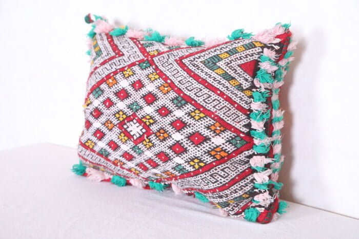 Vintage moroccan pillow 13.7 INCHES X 18.5 INCHES