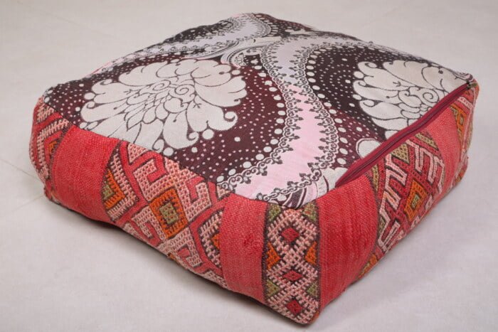 Handmade moroccan pouf 24’’ X 24” X 7.8’’