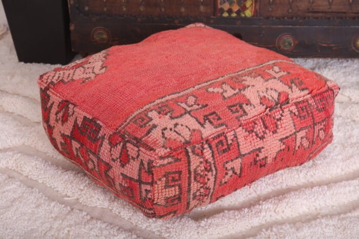 Moroccan pouf kilim 24’’ X 24” X 7.8’’