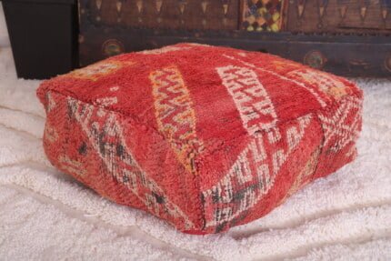 Moroccan pouf kilim 24’’ X 24” X 7.8’’