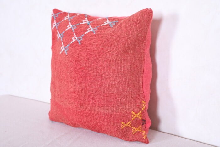 kilim moroccan pillow 14.9 INCHES X 14.9 INCHES