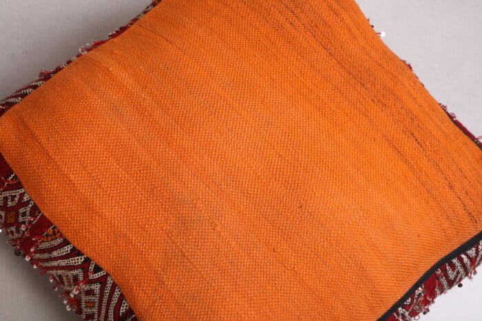 Striped moroccan pouf 24’’ X 24” X 7.8’’