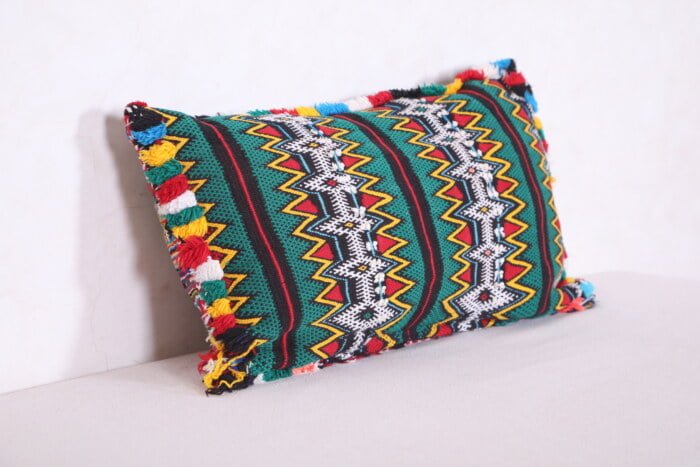 striped moroccan pillow 17.3 INCHES X 18.8 INCHES