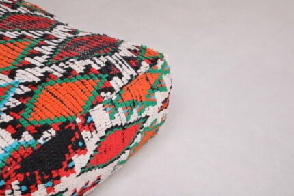 Handmade kilim pouf 24’’ X 24” X 7.8’’