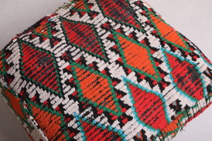 Moroccan pouf kilim 24’’ X 24” X 7.8’’