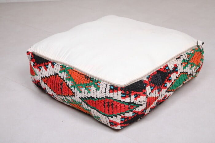 Handmade kilim pouf 24’’ X 24” X 7.8’’