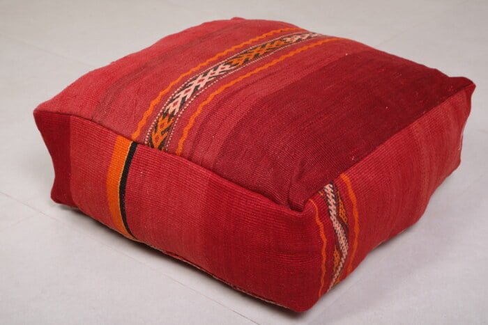 Kilim moroccan pouf 24’’ X 24” X 7.8’’