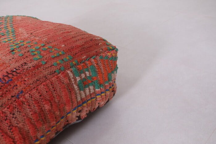 Moroccan pouf kilim 24’’ X 24” X 7.8’’