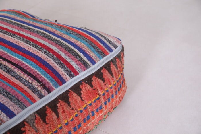 Moroccan pouf kilim 24’’ X 24” X 7.8’’