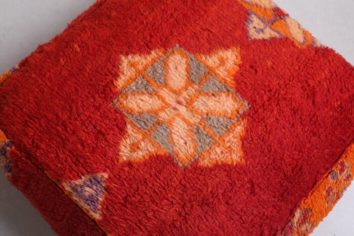 Handmade kilim pouf 24’’ X 24” X 7.8’’