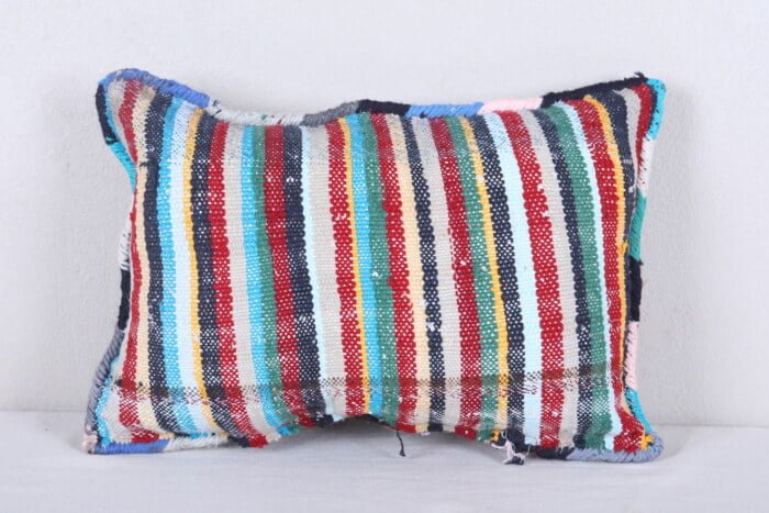 striped Moroccan pillow 12.9 INCHES X 18.5 INCHES