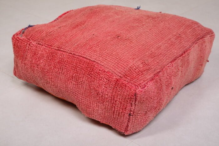 Vintage moroccan pouf 24’’ X 24” X 7.8’’