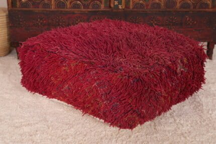 Handmade moroccan pouf 24’’ X 24” X 7.8’’