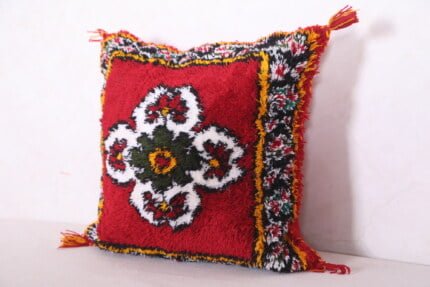 Vintage moroccan pillow 17.7 INCHES X 17.7 INCHES