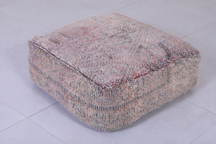 Moroccan pouf rug 24’’ X 24” X 7.8’’