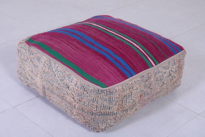 Moroccan pouf rug 24’’ X 24” X 7.8’’