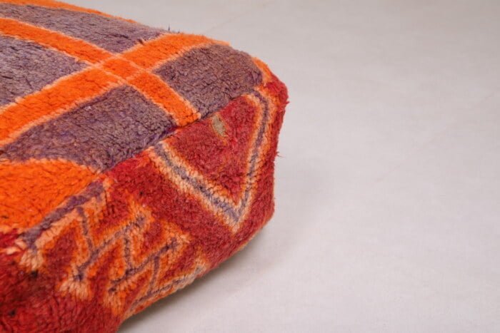 Vintage kilim pouf 24’’ X 24” X 7.8’’