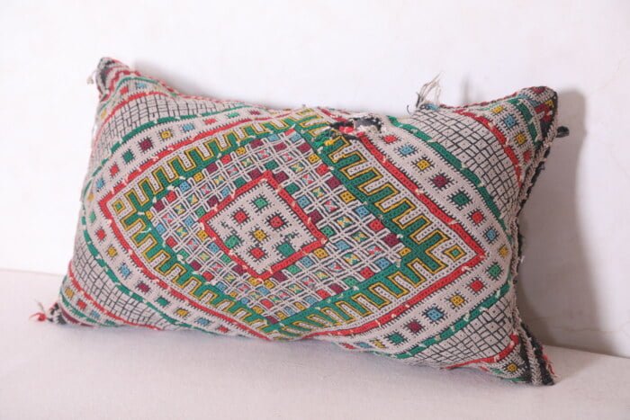 Kilim moroccan pillow 12.5 INCHES X 22 INCHES